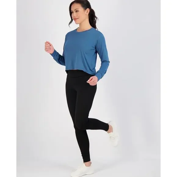 5-Pack Women's Dry-Fit Crop Top Long Sleeve by Real Essentials - Picture 5 of 5